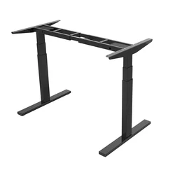 White Executive Office Desk Stand Up Electric Desk Adjustable Portable Electronic Computer Table
