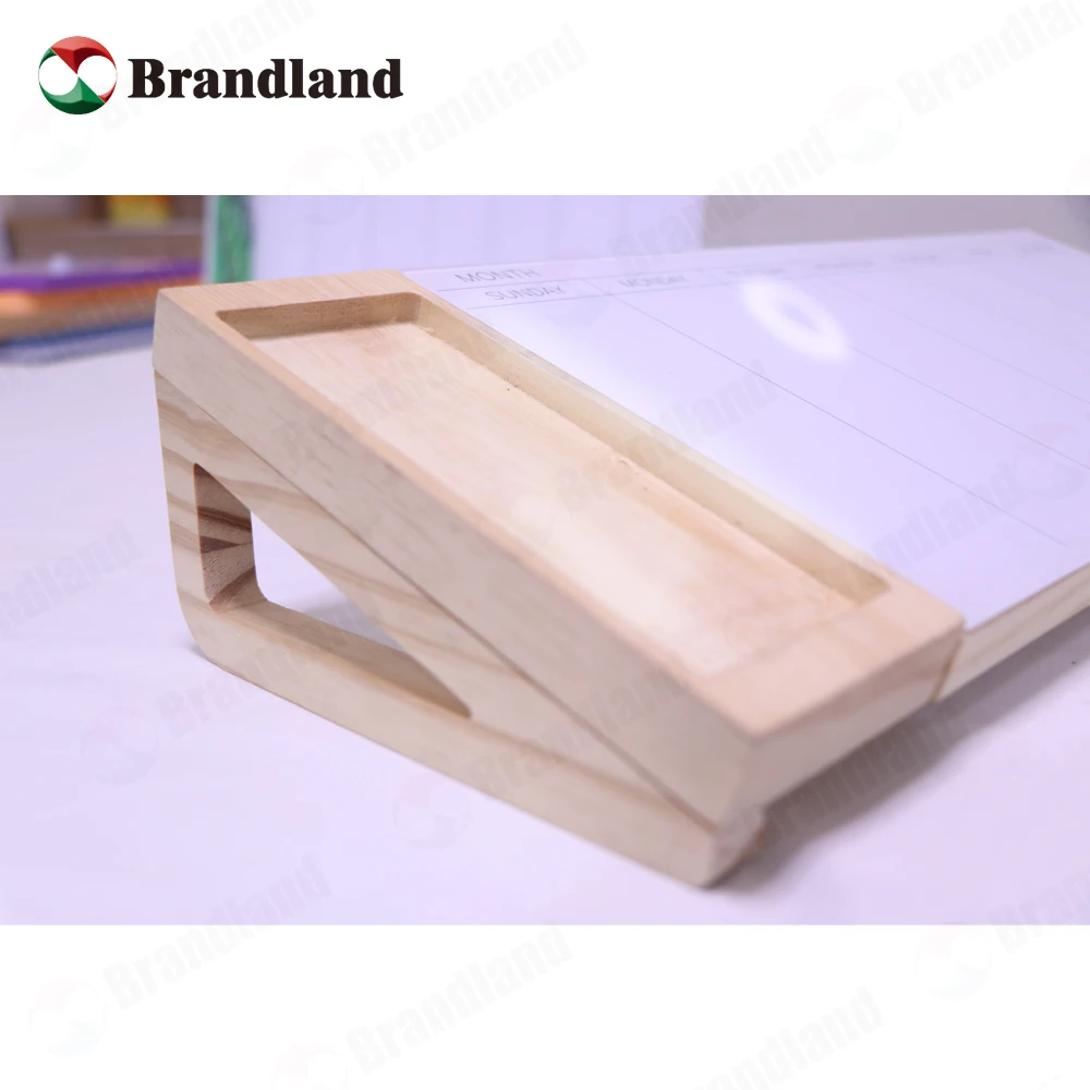 Multi Function Glass Desk Board Wood Base Writing Glass Board