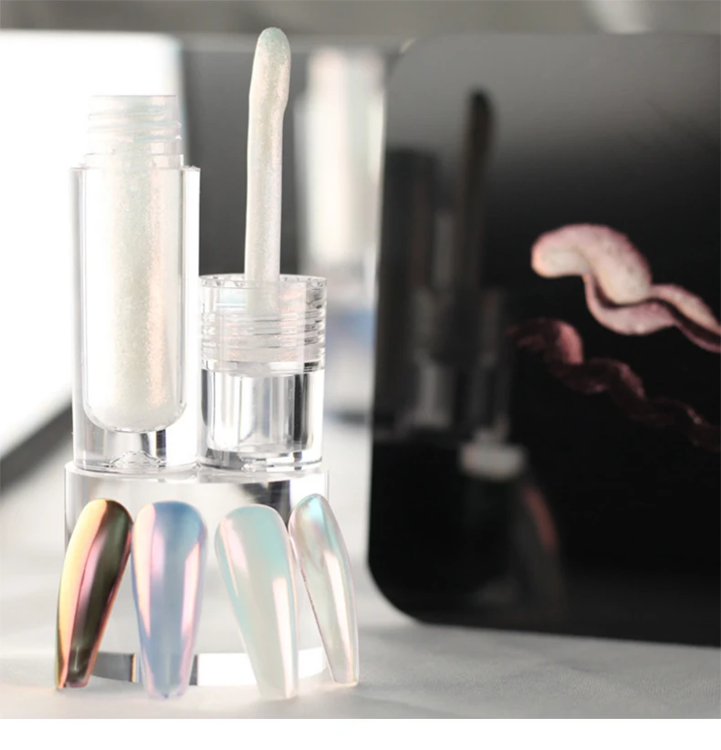 Factory price gel nail polish private label nail polish bottle Magic Mirror Liquid Powder  with Brush