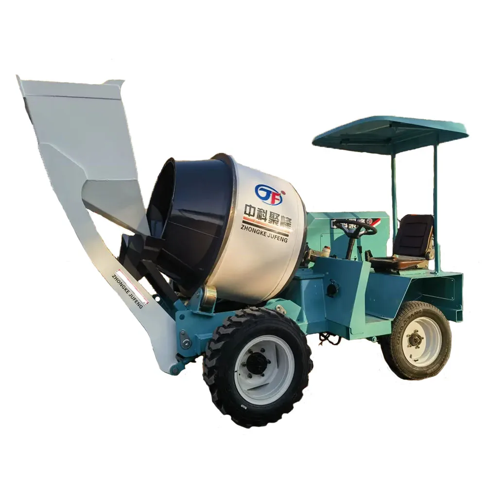 ZKJF, высококачественный Мини-0,5 кубический метр, самовыгружающий смеситель, бетономешалка с насосом