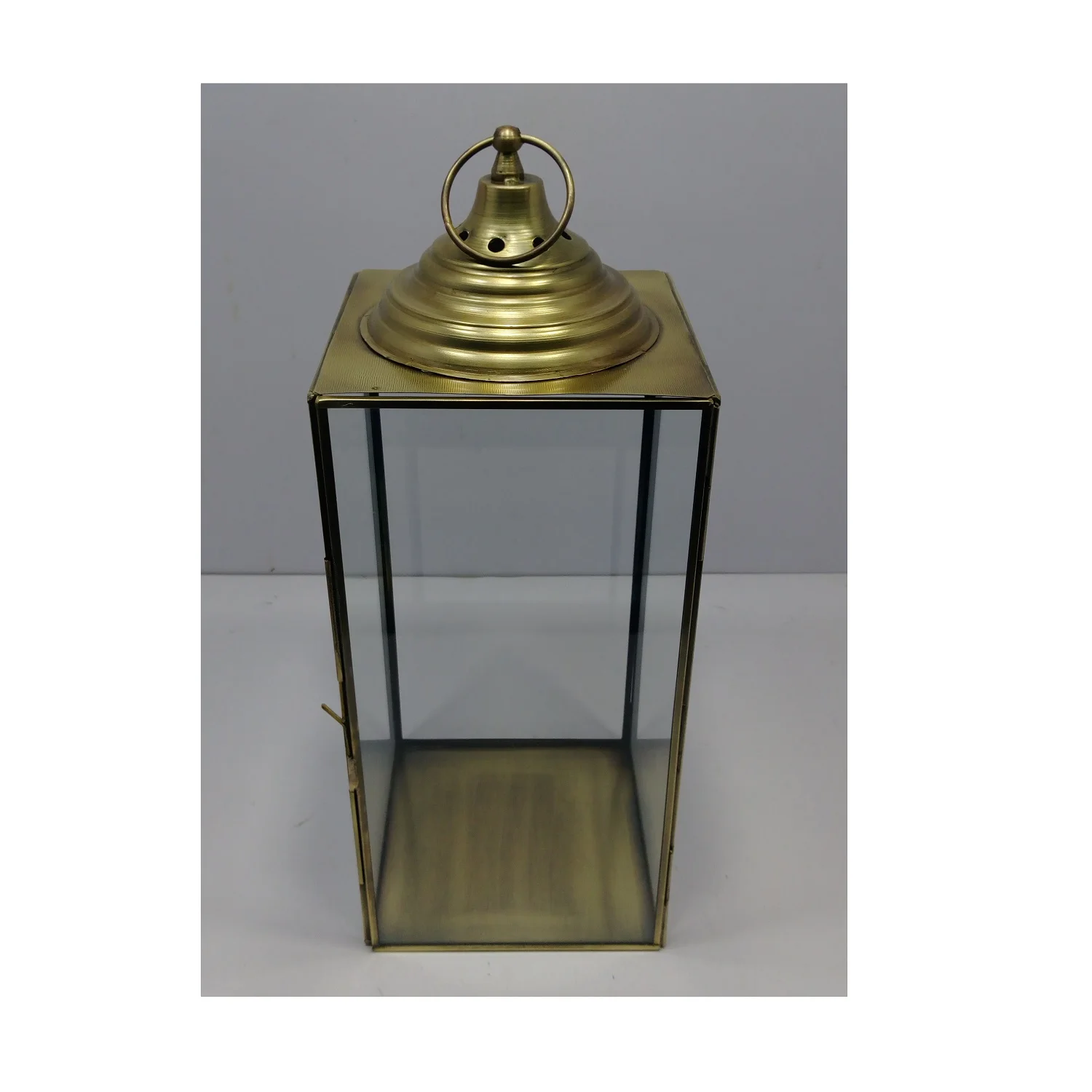 Metal Lantern for Candle Holder Tealight with Glass for Tabletop Home Indoor Outdoor Garden Floor Wedding