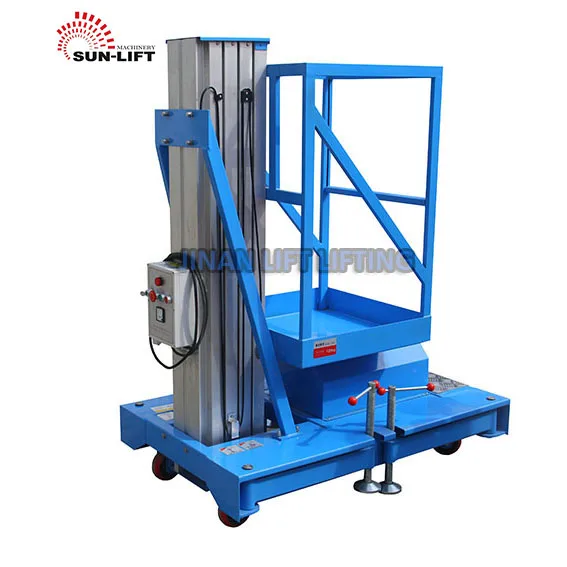 Portable aluminum alloy lift vertical hydraulic sky lift for sale for street light with CE