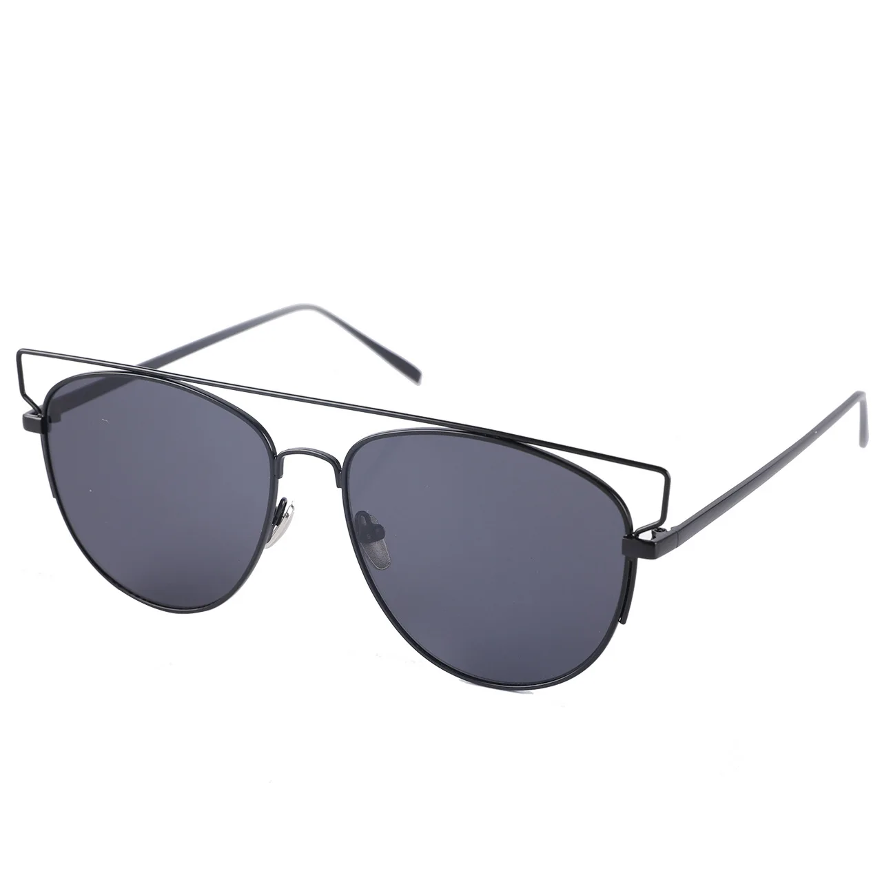 2024 Network red street shot sunglasses fashion men and women multi-colored glasses pilot metal sunglasses new trend wholesale
