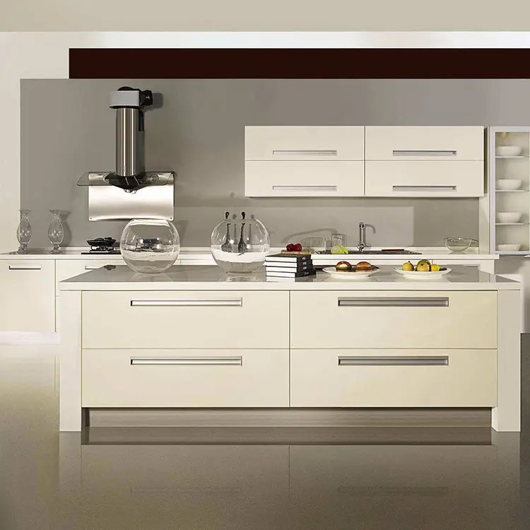 modern pvc large kitchen cabinet with MFC board carcase