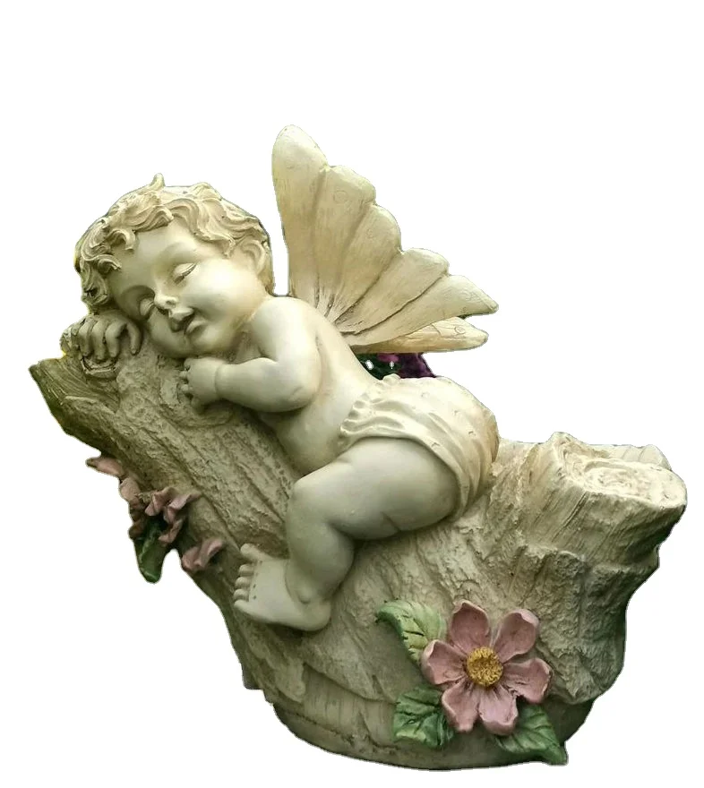 Large Angel Flowerpot Resin Statue for Garden Creative Modern Statue for Garden Ornaments Villa Outdoor Decor Gardening Ideas