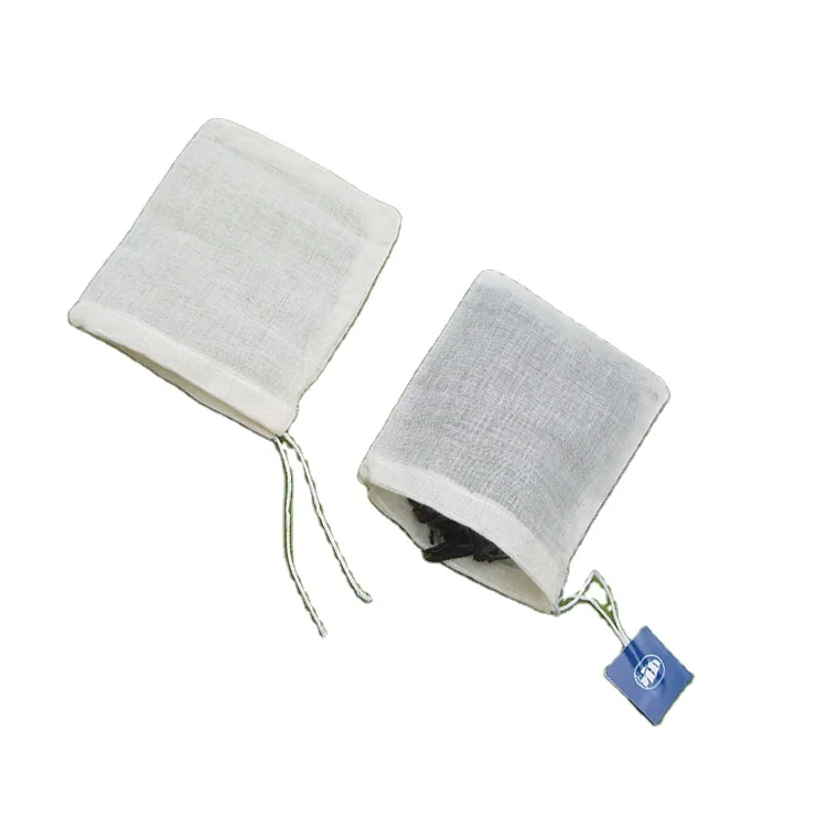 Wholesale Eco Friendly Cotton Folded Tea Bag For Packaging With Logo