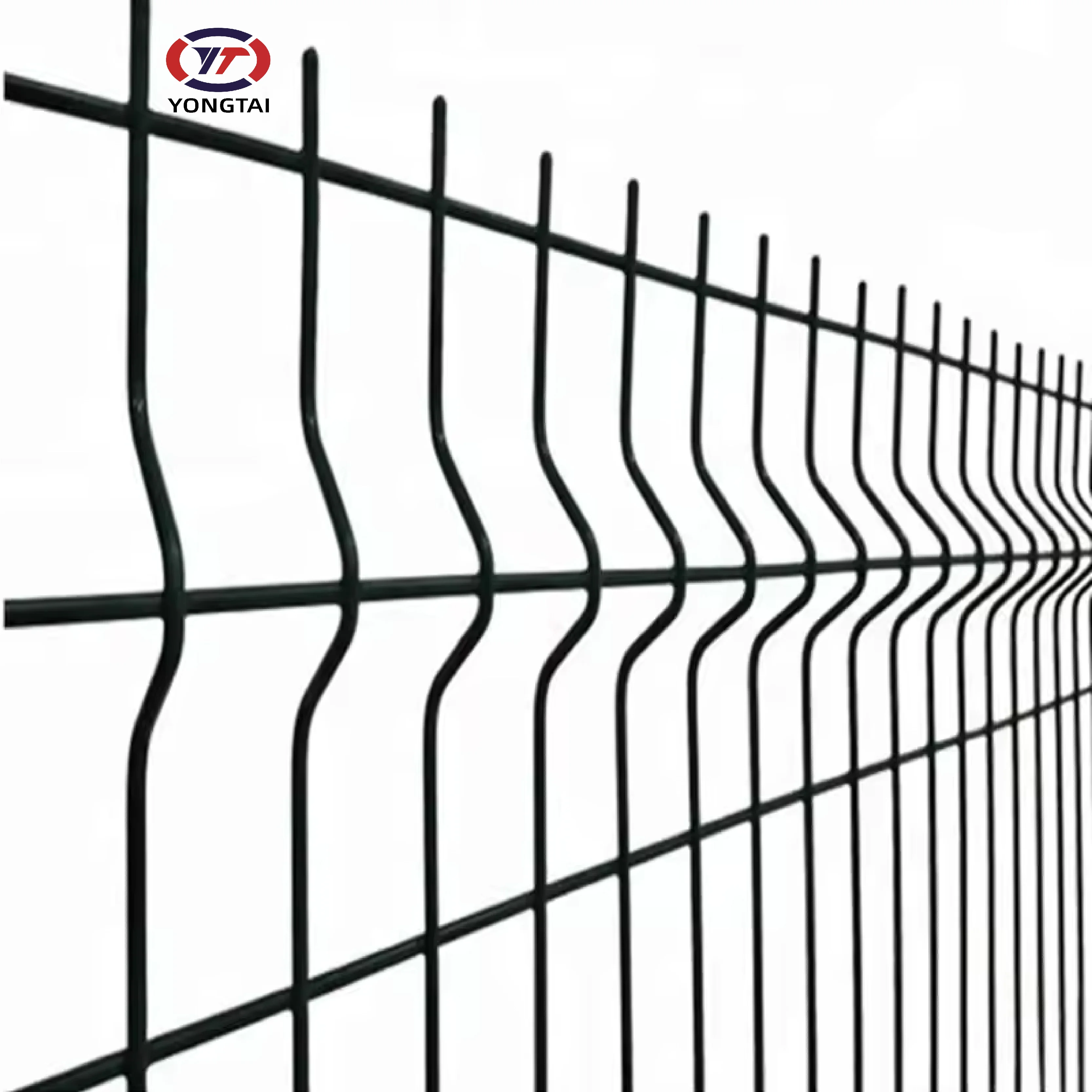 China high quality customized outdoor garden metal 3D curved panel fence