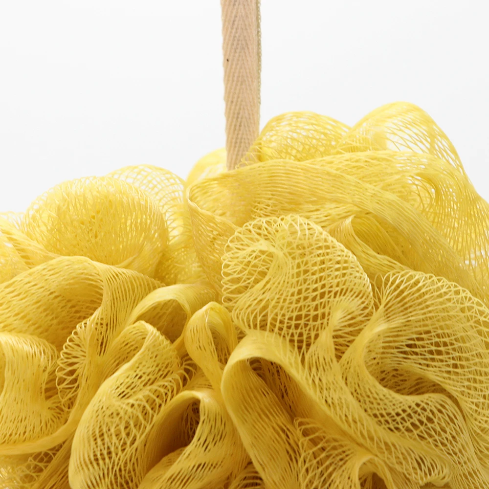 4 Color 20G Mesh Pouf Bath Luffa Sponge Body Scrubber Exfoliator PE Coarse Mesh Shower Loofahs Balls