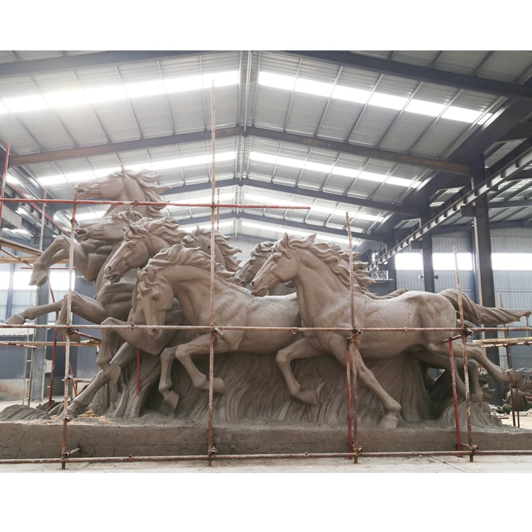 Outdoor Decoration Large Bronze Running Horse Sculpture For Sale