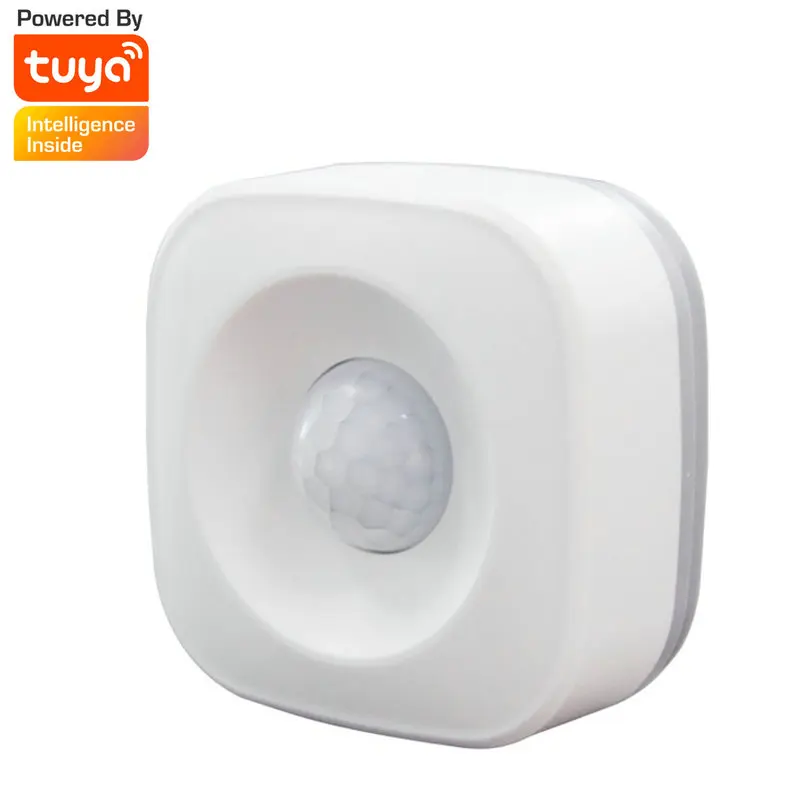 Tuya smart Motion Sensor Wireless Wifi Controlled Battery Powered Pir Motion Sensor for Smart Home Alarm Systems