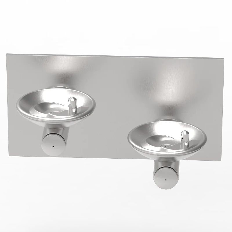 TB28-3 Bi-Level Barrier-Free Wall Mounted Fountain Non-Filtered, Non-Refrigerated Stainless