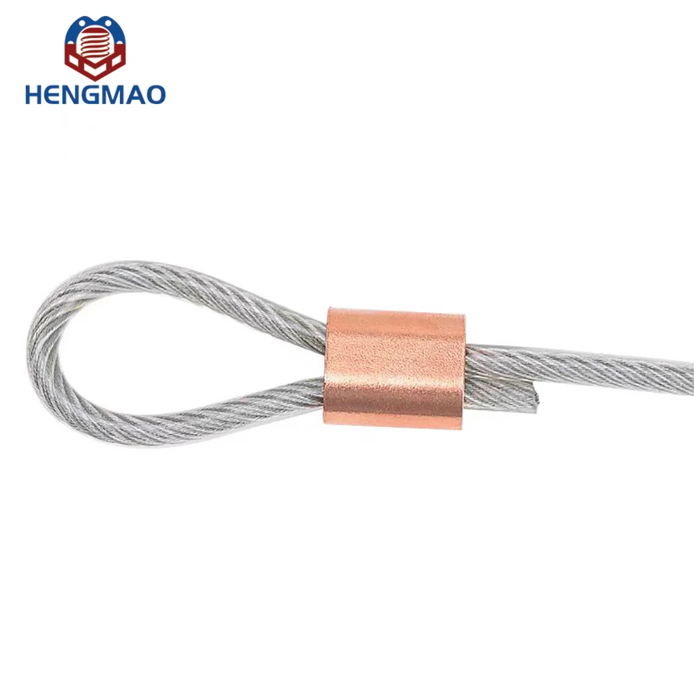 HM910 High Quality Copper Oval Sleeve for Wire Rope Connecting