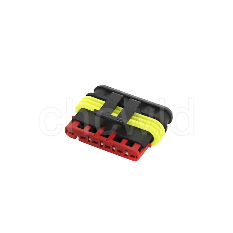 6 pin female sealed waterproof amp tyco automotive connector 282090-1