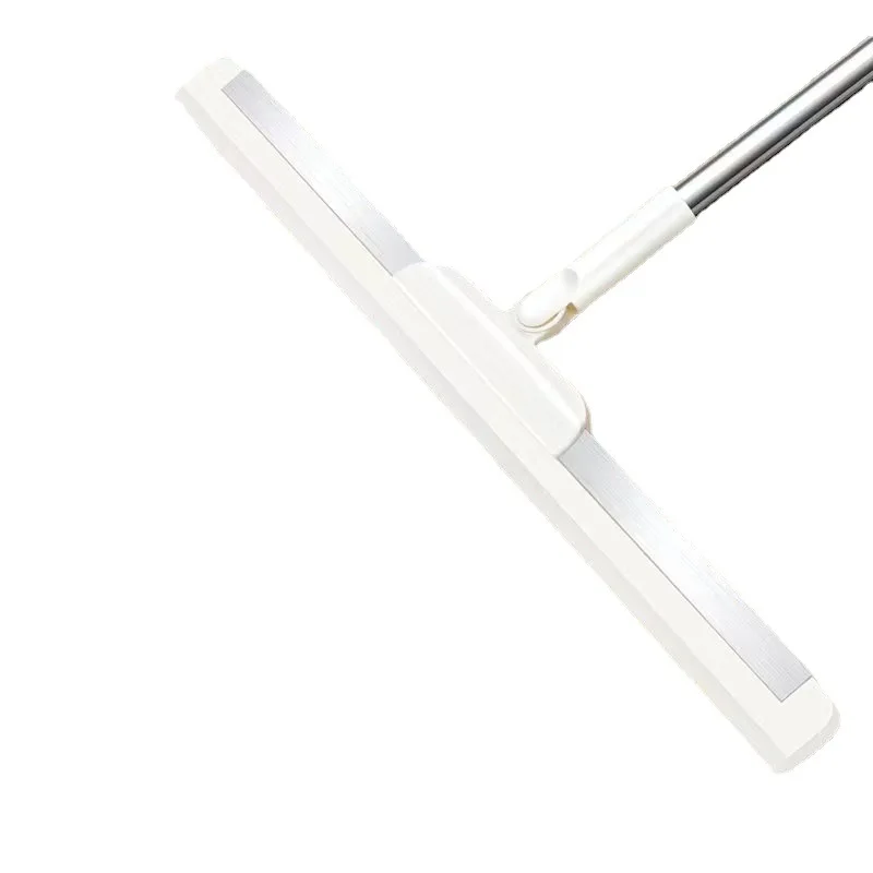 Floor Squeegee Clean Scraper Wiper Mop 3-Section Wiper Blade Mop with Long Handle Wiper Dustless for Washing Drying Shower Glass