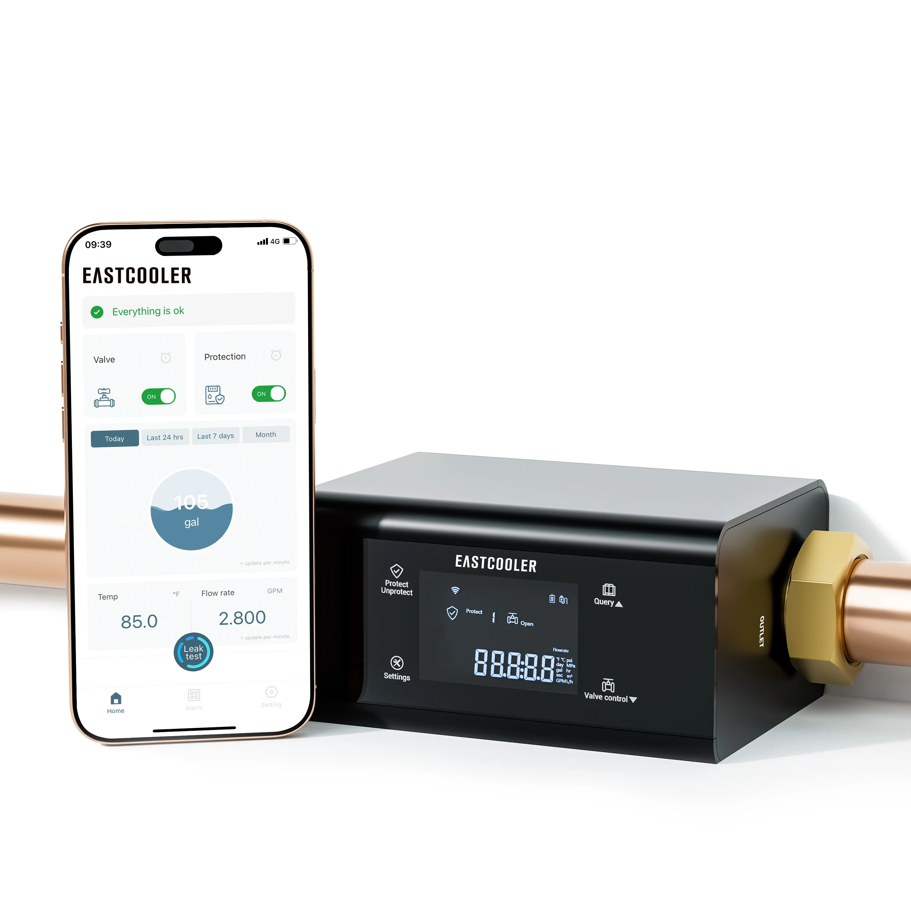 ExcellentSmart Water Sensor Household Leak Detection System Water Leak Detector IoT Remote Monitoring