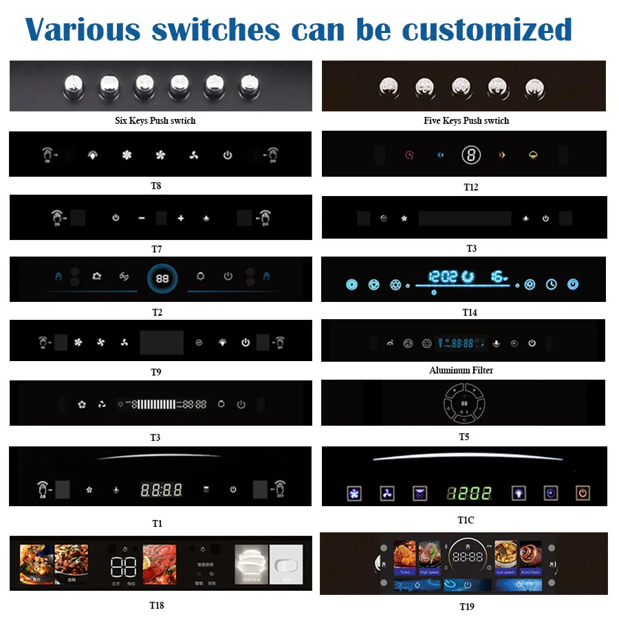 Auto Clean Range Cooker Hood Stainless Steel New Design Wall Mounted Kitchen China Low Noise Electric Range Hood