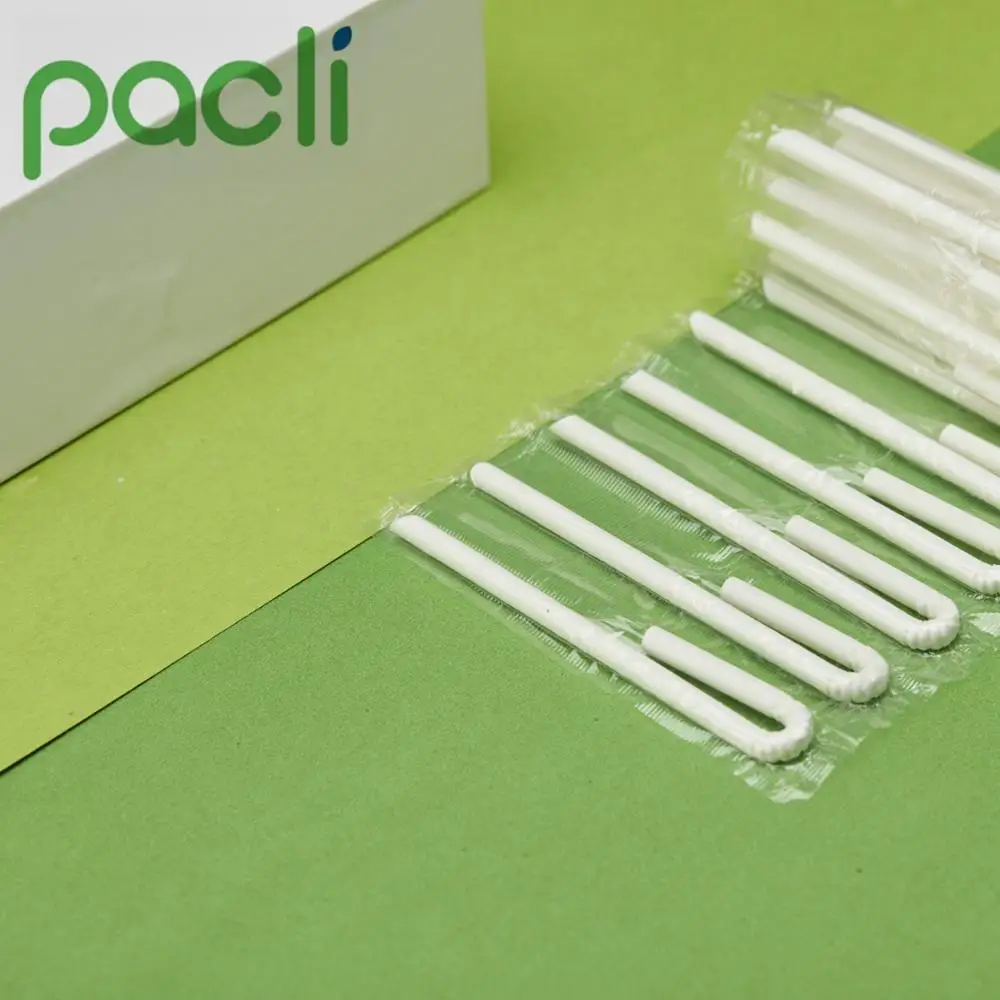 Eco Friendly U Shaped Disposable Paper Drinking Straws Biodegradable Individually packed U Bent Bendy Sharp End Paper Straws