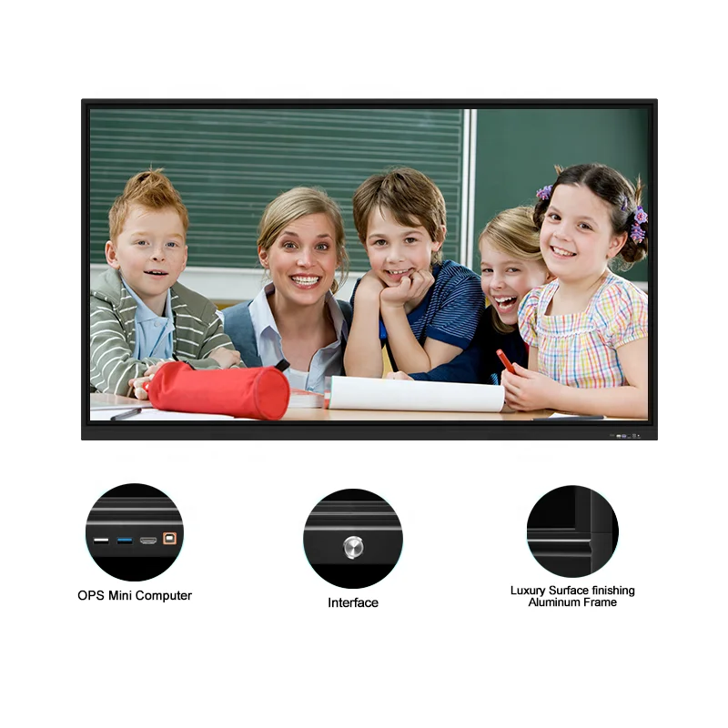 4K HD Lcd Display Smart Board Interactive Panel 75 Inches 55 65 75 85 86 98 Inch Digital Smart Interactive Board For Teaching