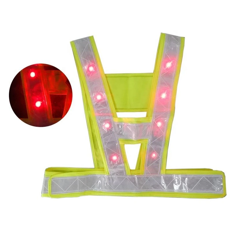 Wholesale Custom Reflective Led security Engineer Work Construction Safety Vest With Logo