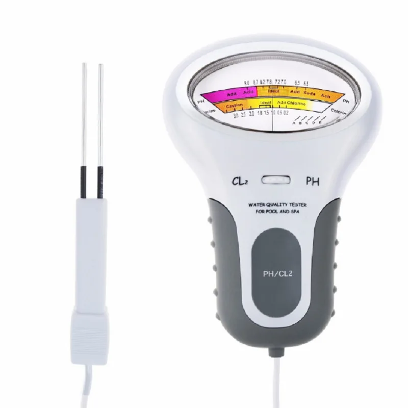 2 in 1 PH Chlorine Meter Tester PC-102 PH Tester Chlorine Water Quality Testing Device CL2 Measuring For Pool Aquarium