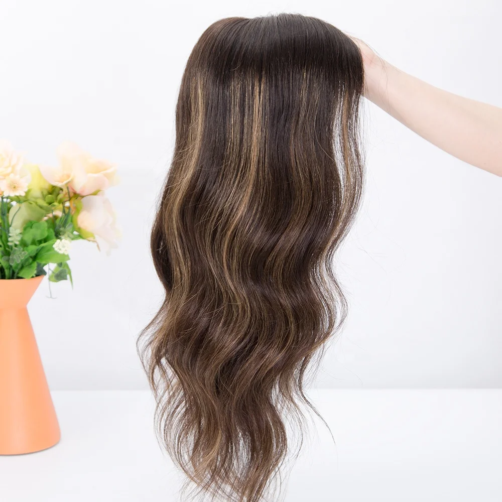 16 inch european natural hair monofilament wave wigs in stock cuticle aligned hair