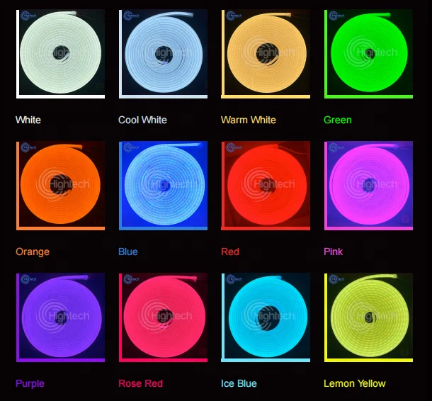 Hightech rgb car interior led neon strip lights