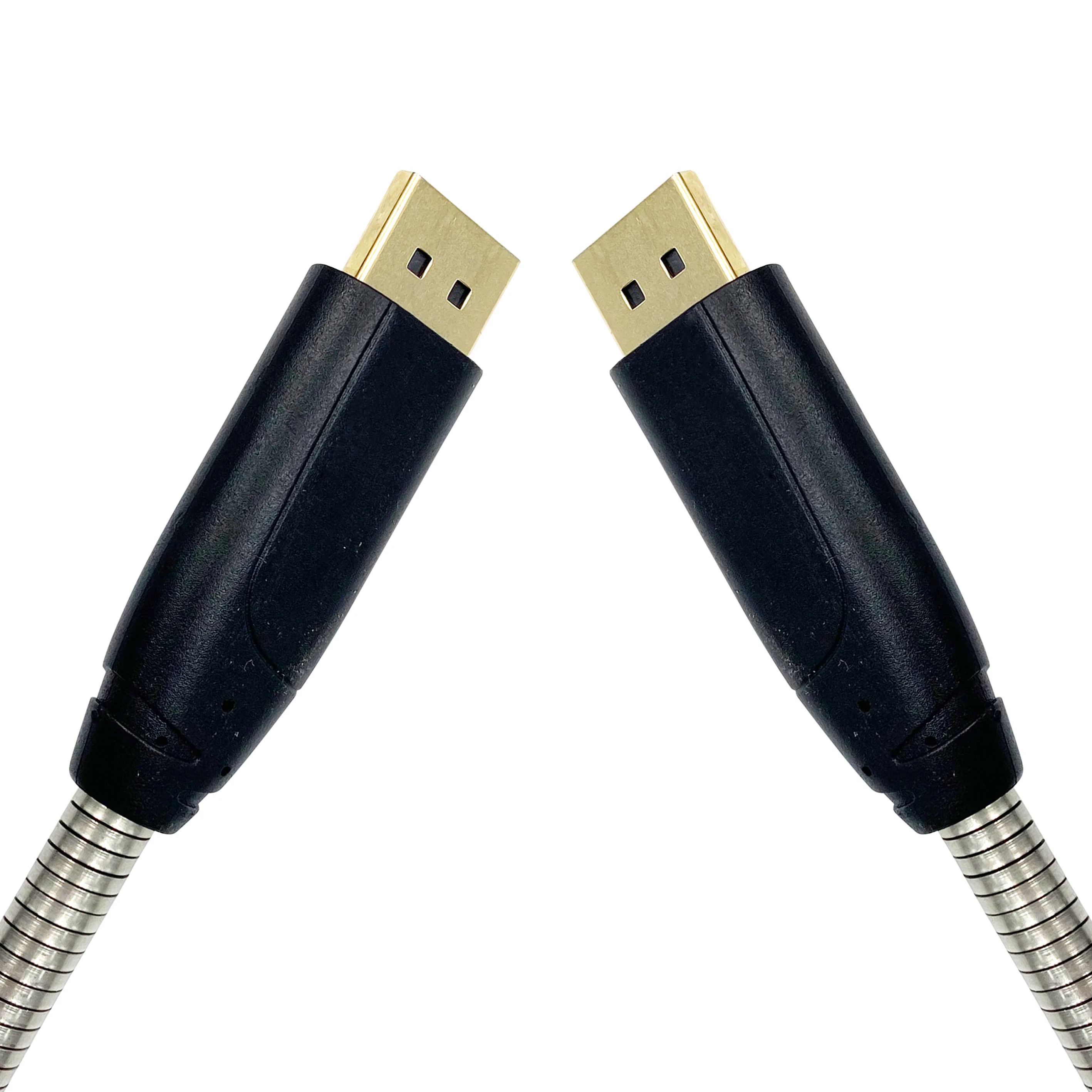 Бронированный DP 1 4 AV кабель 8K DisplayPort Штекерный конвертер 24K позолоченные