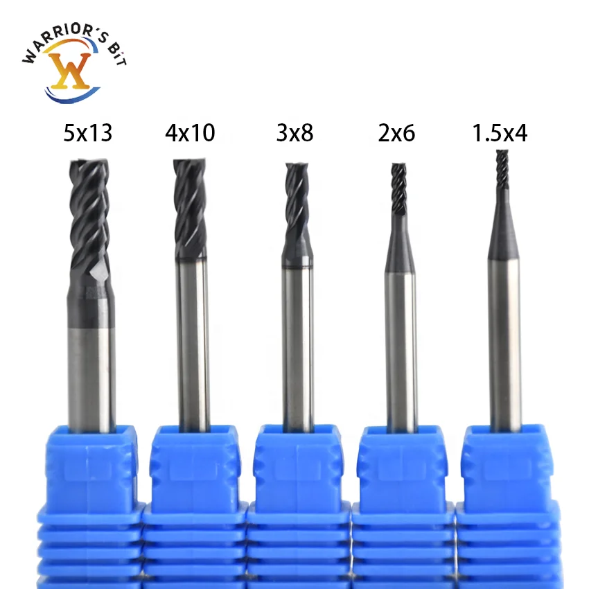 Endmill Carbide cnc router bits for cutting steel HRC55 with good quality and good price