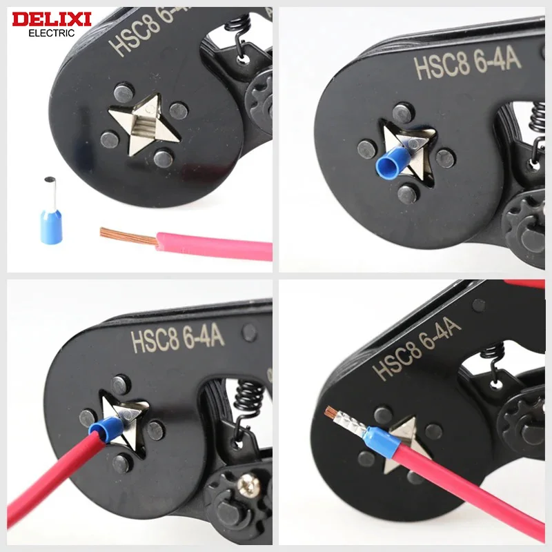 Delixi ELECTRIC Pipeline Terminal Crimping Pliers With 1200pcs Terminals
