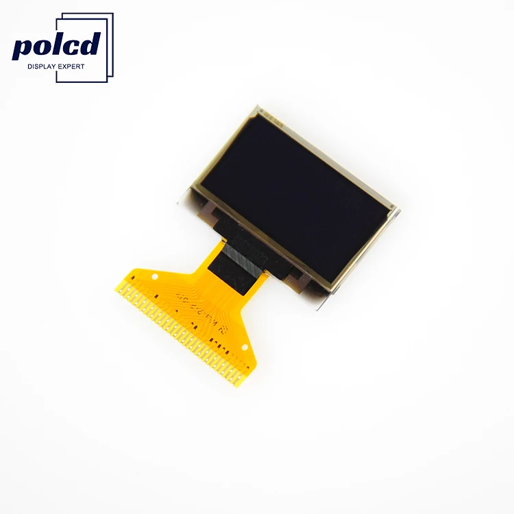 Polcd 0.96 Inch Micro OLED Monochrome Display 128x64 4-wire SPI Interface White Pmoled Oled Modules