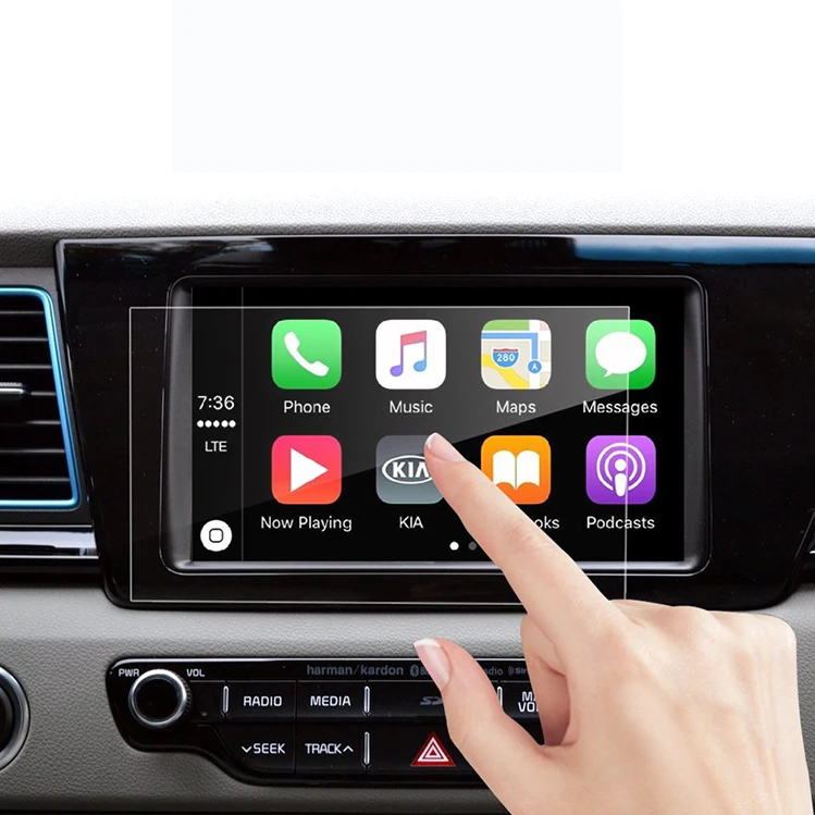 Car Navigation Screen Protector Compatible For Kia 9H Tempered Glass Infotainment Center Touch Display Screen Protector