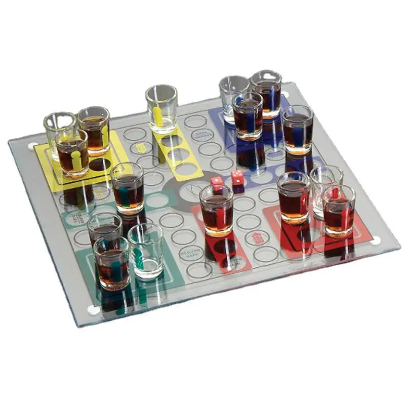 Glass Material Wine Glass Flying Chess Desktop Drinking Toys Wine Table Game Wine Glass Flying Chess