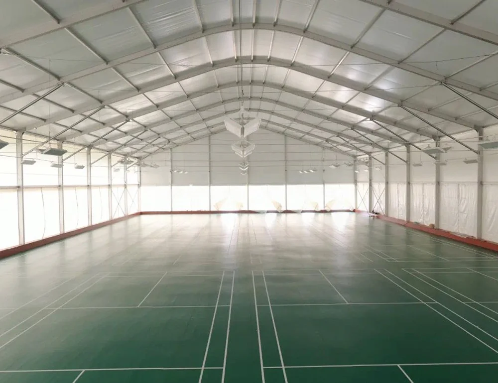 Curved Roof Tent Structure Tennis Court Tent For Sports Hall