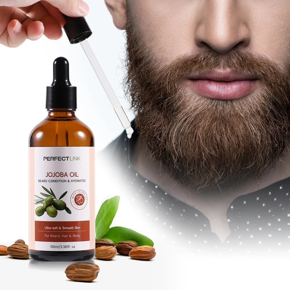 Custom Logo Organic Beard Oil & Scalp Serum Hair Extension Growth with Rosemary Macadamia Jojoba Oil
