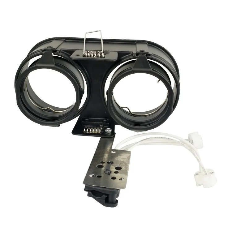 Simple Aluminum Directiononal Recessed Ceiling Double Head LED Spot Downlight Fitting GU10 MR16 Light Housing