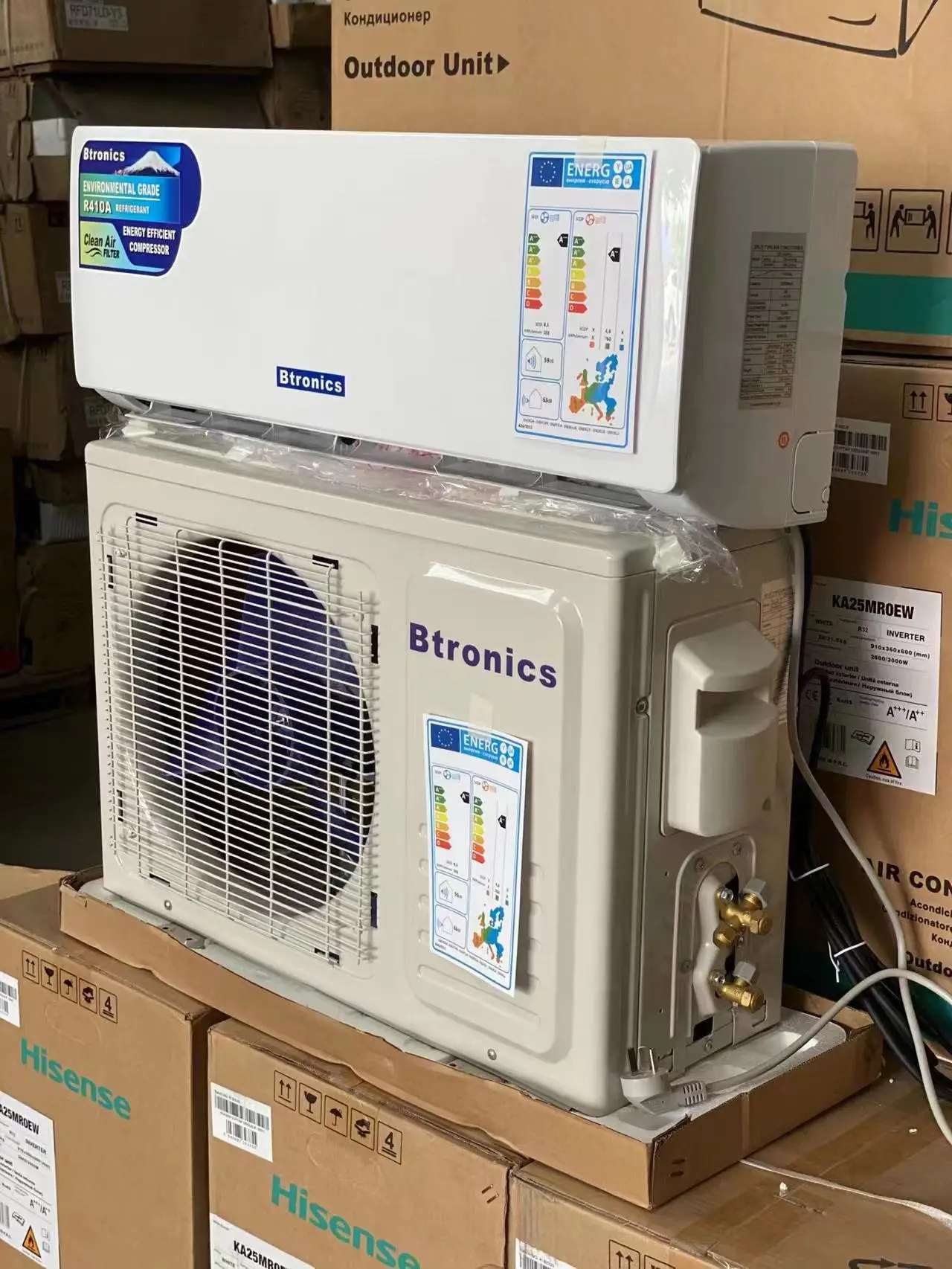 Btronics 12000btu GMCC компрессор инвертор разделенный Настенный мини-Кондиционер