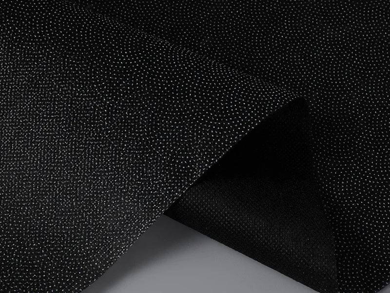 100% Polyester Black Nonwoven Fusible Batting Needle Punch Wadding Bag Lining PE Fabric 100cm Roll for Quilt Fusing Interfacing
