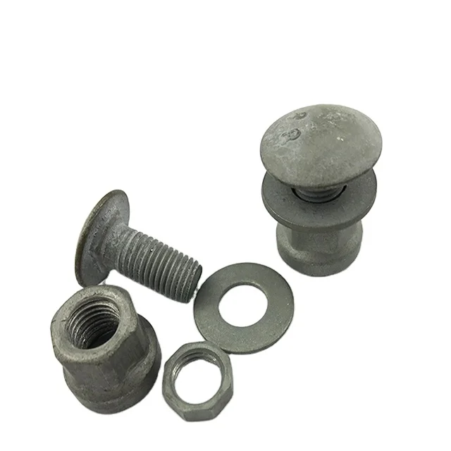 Высокое качество высокая прочность HDG рельсовый болт с шайбой и гайкой
