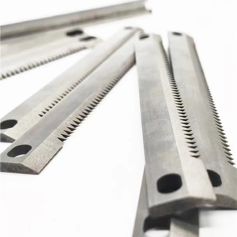 Food Bags Long Serrated Sealing cutting Packaging Machine Serrated Knives Toothed Blade