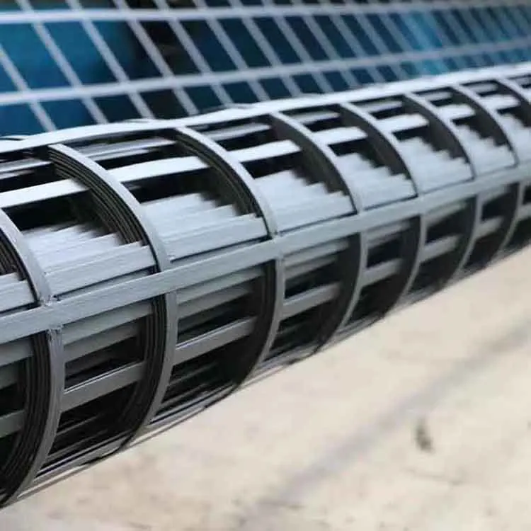 Factory Price 120kn Steel-Plastic Geogrid 100n Peel Force Steel Geogrid