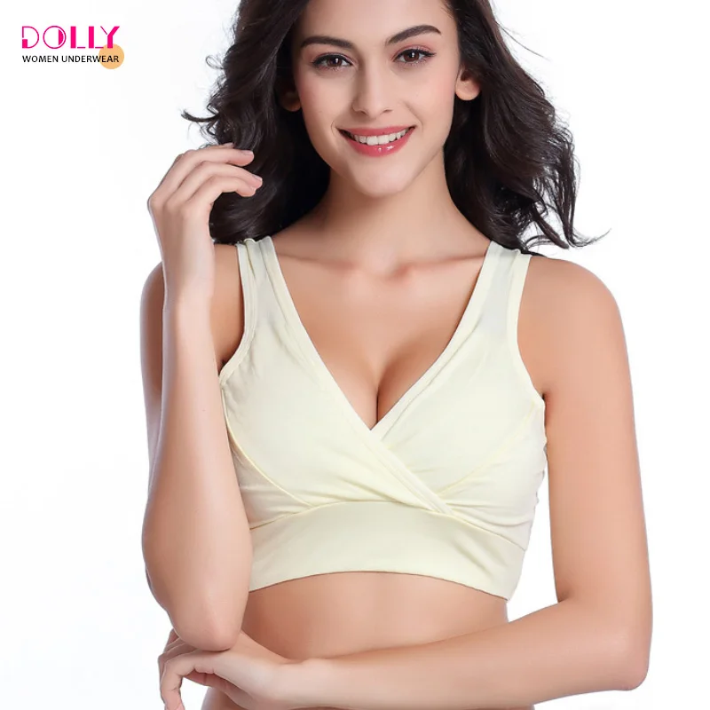 
Sexy Underwear Women Sleeping Bra Breathable Soft Maternity Nursing Bra Wholesale 