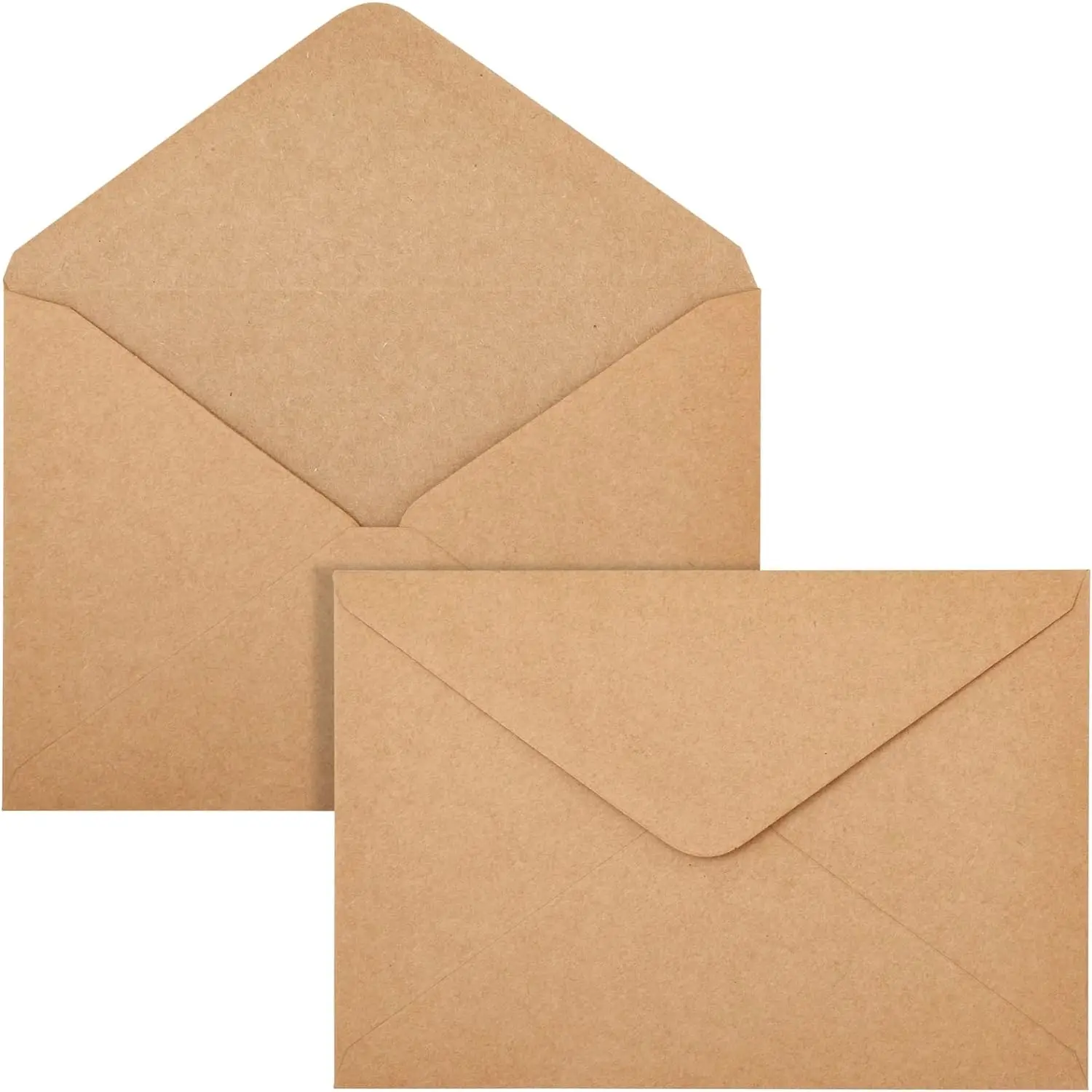 100 Pack Blank Cards and Envelopes 4x6, Bulk Kraft Paper Greeting Cards for DIY Card Making, Wedding, Birthday, All Occasions