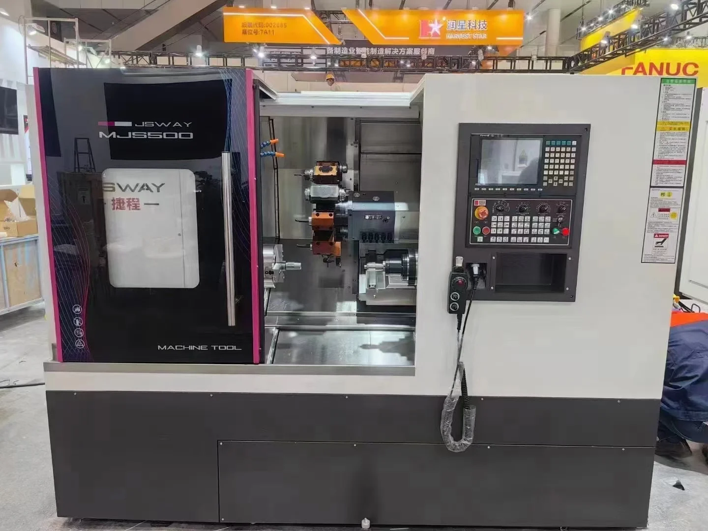 High Quality Build In Y-axis Double Spindle Type Tools CNC Lathe MJS500 Turning And Milling For High-cutting Metal Processing