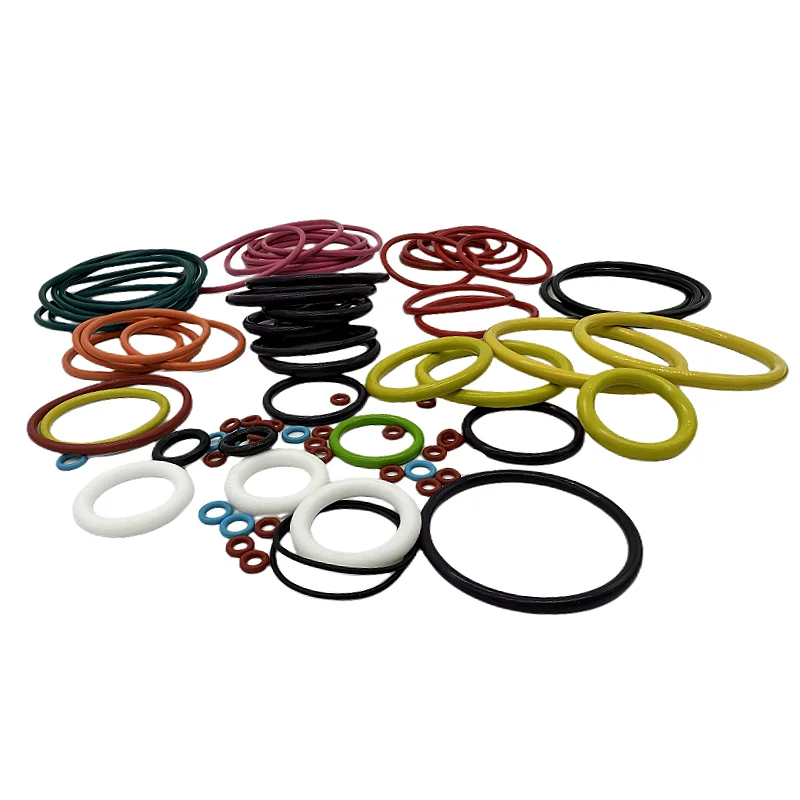 Custom High Precision FPM FFKM HNBR NBR FKM Silicone EPDM O-Ring Seals in Different Colors and Sizes