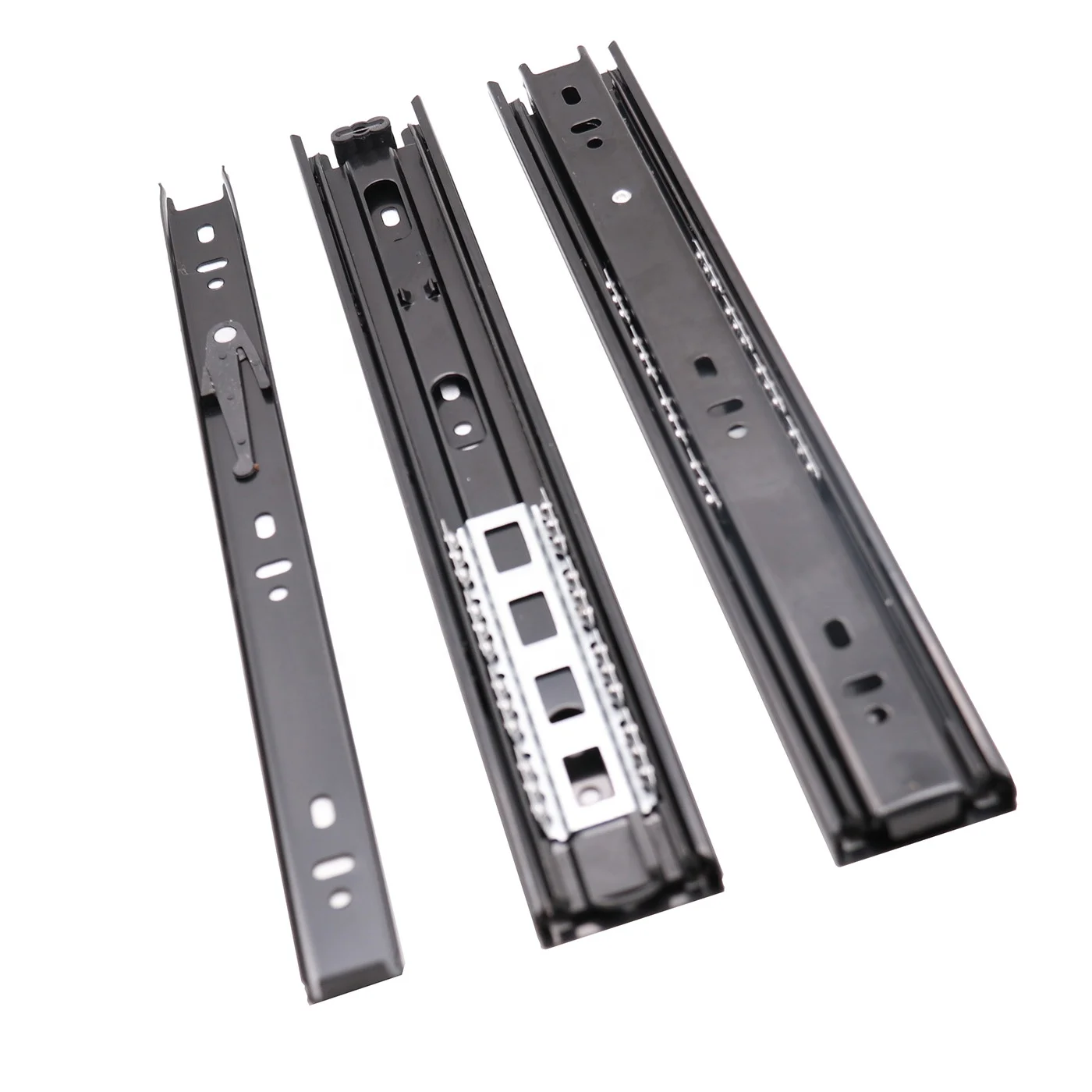 Furniture Hardware Cabinet Grey Color Steel 3d Adjustment Cabinet Sliding Ball 35mm Bearing System Tandem Box Drawer Slide