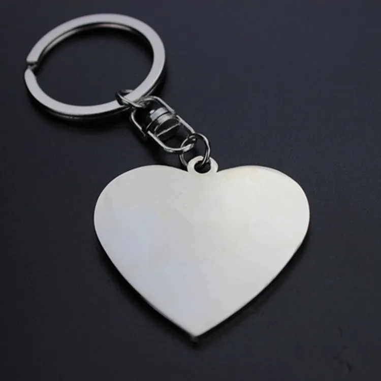 Love Heart shape lovely zinc metal color keychain