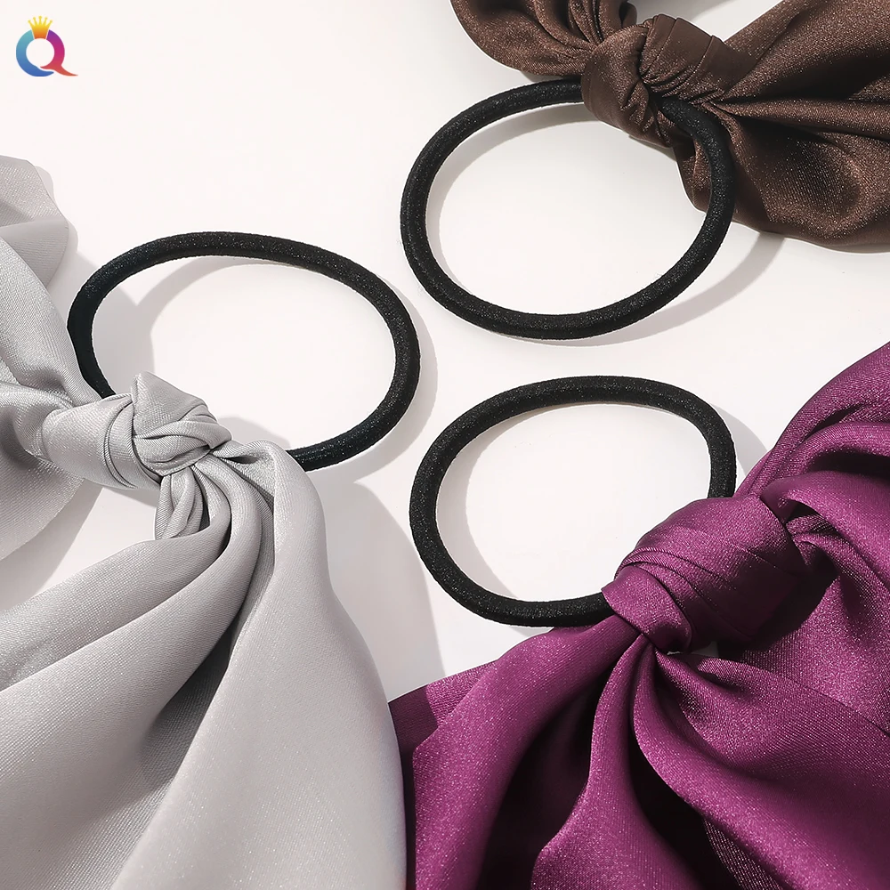 2021 г. высокое количество новый дизайн длинный шарф низкая цена женские шелковые треугольные резинки для волос