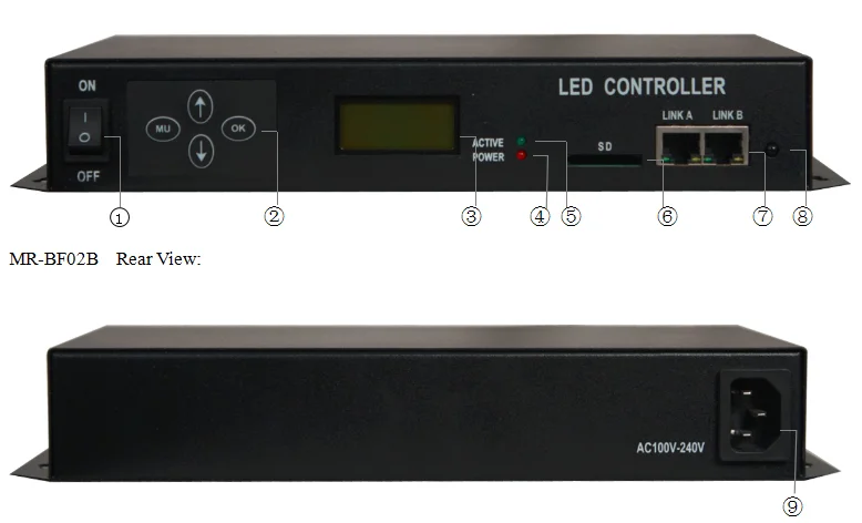 LCL DMX512 SPI signal RGB LED controller 4S DJ nightclub 1/4/8 ports LED splitter SPI controller wholesale