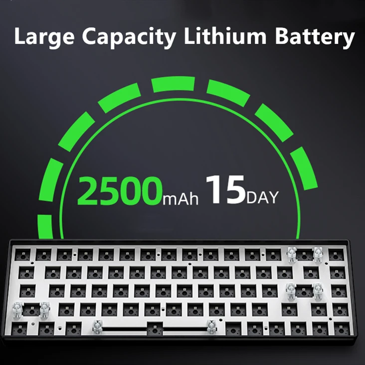 HZGAMER 68Keys RGB Custom Keyboard Case Kit, Hot Swap Gaming Mechanical Keyboard Kit Keyboard Switch Set