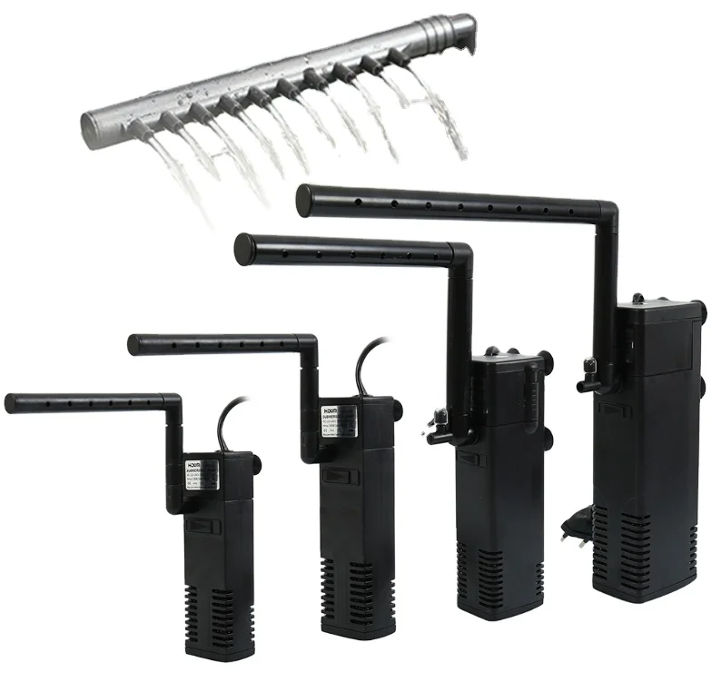 2024 New Wn Black Plastic Filtration Water Cycle Fish Tank Aquarium Filter for 40-150L Fish Tanks